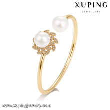 51730 xuping moda jóias dupla pérola mulheres pulseira de ouro para venda